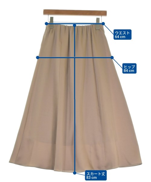 INDIVI（インディヴィ）ロング・マキシ丈スカート ベージュ サイズ:36(S位) レディース/2200674612068