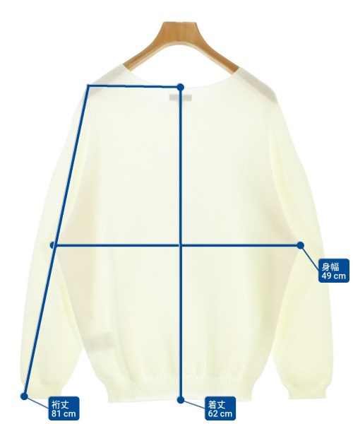INDIVI（インディヴィ）ニット・セーター 白 サイズ:38(M位) レディース/2200672552038