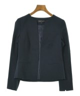 INDIVI（インディヴィ）ノーカラージャケット 紺 サイズ:34(XS位) レディース/2200670861125