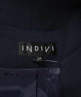 INDIVI（インディヴィ）ノーカラージャケット 紺 サイズ:34(XS位) レディース/2200670861125