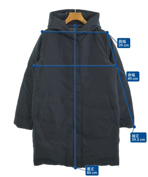 INDIVI（インディヴィ）ダウンコート 紺 サイズ:38(M位) レディース/2200668716024