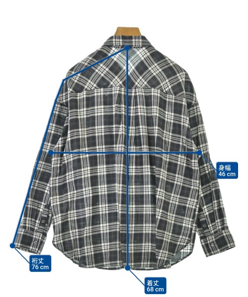 INDIVI（インディヴィ）カジュアルシャツ 黒 サイズ:38(M位) レディース/2200674953109