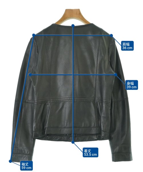 INDIVI（インディヴィ）ライダース 黒 サイズ:36(S位) レディース/2200675649025