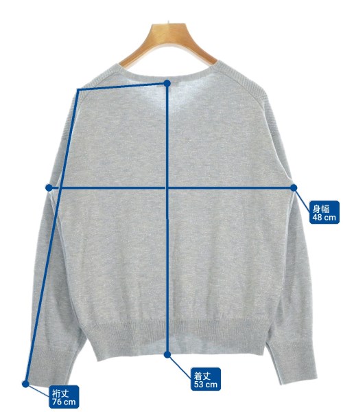 INDIVI（インディヴィ）ニット・セーター グレー サイズ:38(M位) レディース/2200674129030