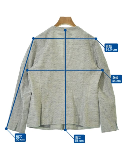 INDIVI（インディヴィ）カジュアルジャケット グレー サイズ:38(M位) レディース/2200679037408