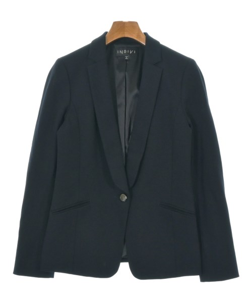 INDIVI(インディヴィ)テーラードジャケット 紺 サイズ:38(M位)/2200680417022