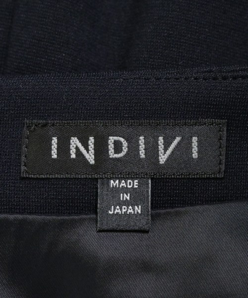 INDIVI（インディヴィ）ひざ丈スカート 紺 サイズ:38(M位) レディース/2200680417039
