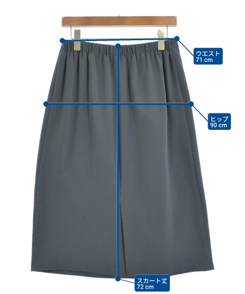 INDIVI（インディヴィ）ロング・マキシ丈スカート 緑 サイズ:40(L位) レディース/2200676214024