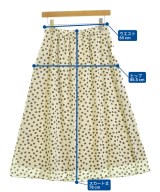 INDIVI（インディヴィ）ロング・マキシ丈スカート 白 サイズ:38(M位) レディース/2200677801124