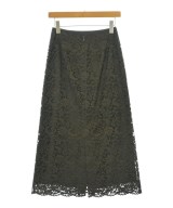 INDIVI（インディヴィ）ロング・マキシ丈スカート カーキ サイズ:34(XS位) レディース/2200689567025