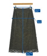 INDIVI（インディヴィ）ロング・マキシ丈スカート カーキ サイズ:34(XS位) レディース/2200689567025
