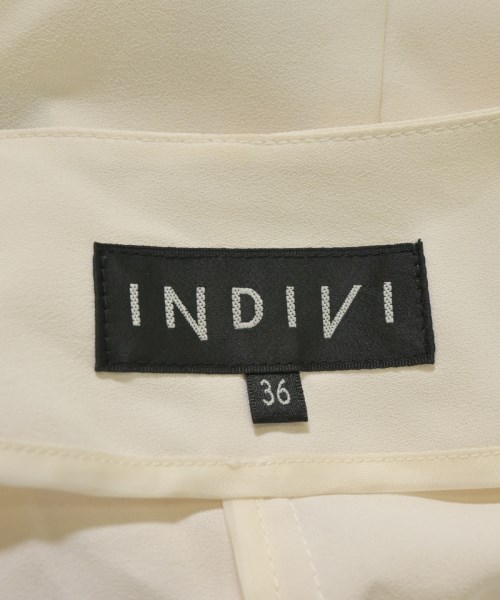 INDIVI（インディヴィ）ノーカラージャケット 白 サイズ:36(S位) レディース/2200691289076