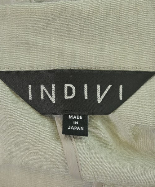 INDIVI（インディヴィ）テーラードジャケット カーキ サイズ:40(L位) レディース/2200694074129