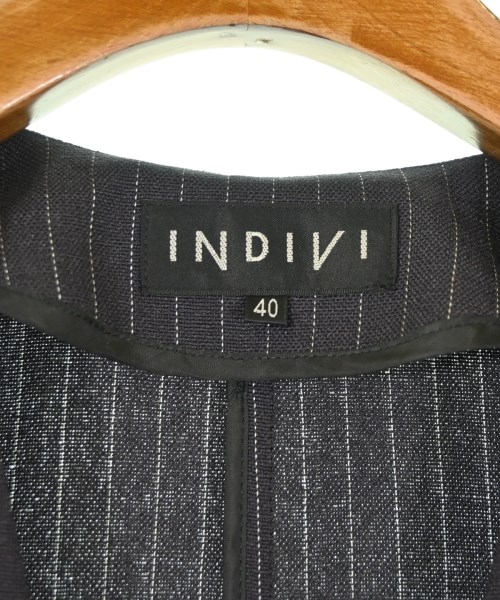 INDIVI（インディヴィ）ノーカラージャケット グレー サイズ:F レディース/2200695308018
