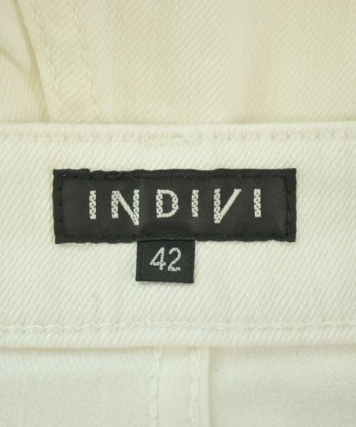 INDIVI（インディヴィ）デニムパンツ 白 サイズ:42(XL位) レディース/2200695700041