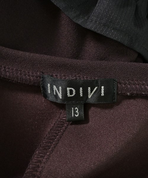 INDIVI（インディヴィ）ワンピース 茶 サイズ:13(XL位) レディース/2200695252205