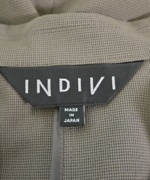INDIVI（インディヴィ）テーラードジャケット カーキ サイズ:36(S位) レディース/2200699997027