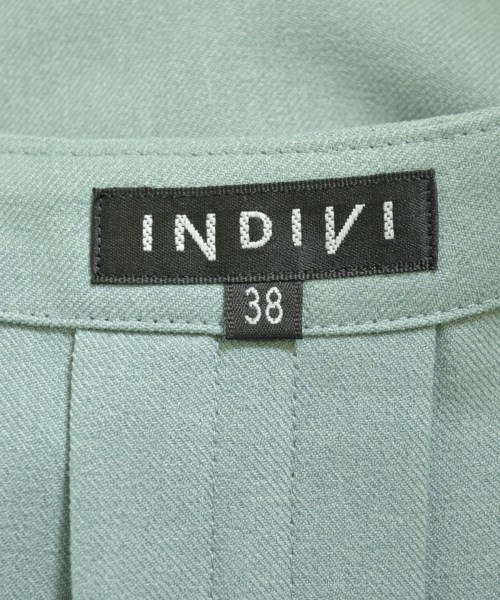 INDIVI（インディヴィ）シャツワンピース 緑 サイズ:38(M位) レディース/2200699056014