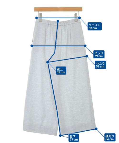 INDIVI（インディヴィ）クロップドパンツ グレー サイズ:36(S位) レディース/2200646754062