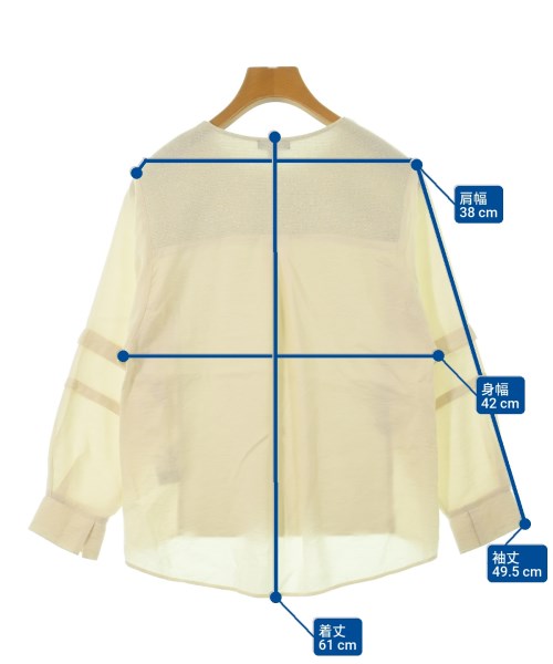 INDIVI（インディヴィ）ブラウス 白 サイズ:05(XXS位) レディース/2200654942031