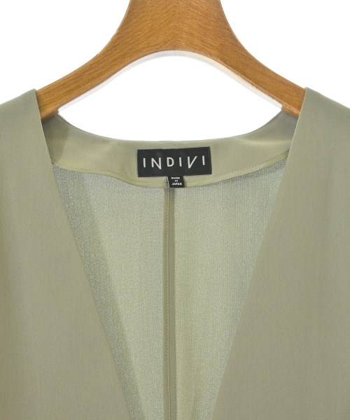 INDIVI（インディヴィ）カジュアルジャケット 緑 サイズ:41(XL位) レディース/2200645168044