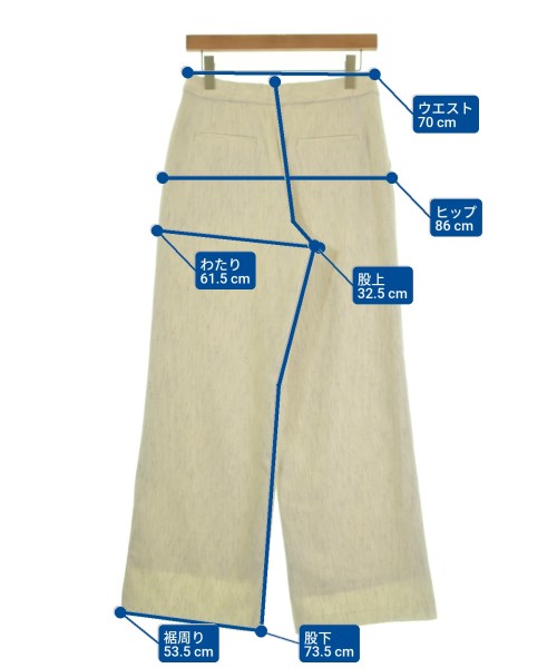 INDIVI（インディヴィ）スラックス 白 サイズ:40(L位) レディース/2200655117063