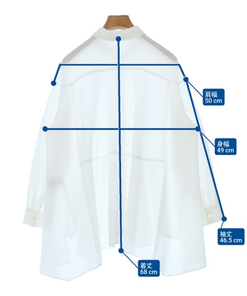INDIVI（インディヴィ）カジュアルシャツ 白 サイズ:34(XS位) レディース/2200647241110