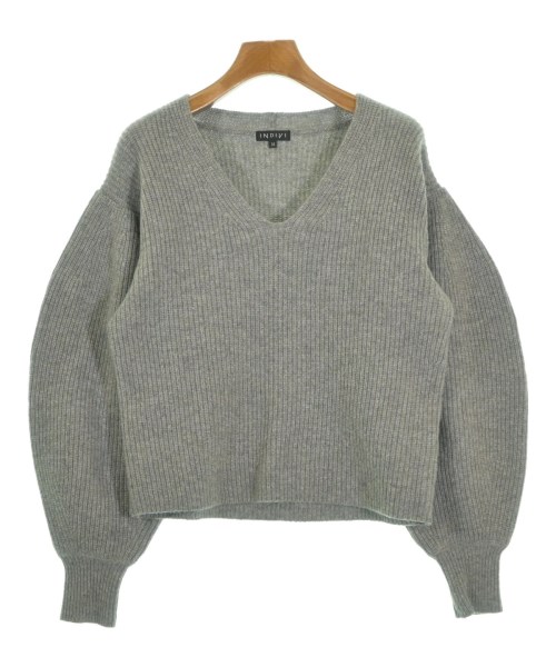 INDIVI(インディヴィ)ニット・セーター グレー サイズ:38(M位)/2200644937474