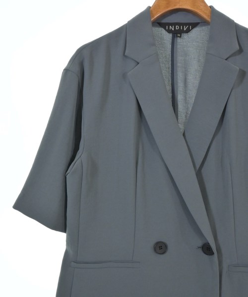INDIVI（インディヴィ）カジュアルジャケット グレー サイズ:36(S位) レディース/2200649055036