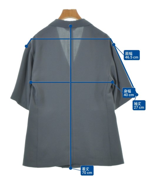 INDIVI（インディヴィ）カジュアルジャケット グレー サイズ:36(S位) レディース/2200649055036