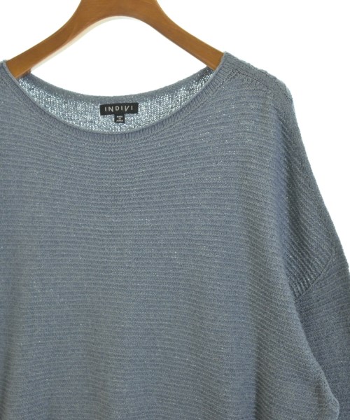 INDIVI（インディヴィ）ニット・セーター 青 サイズ:13(XL位) レディース/2200650122185