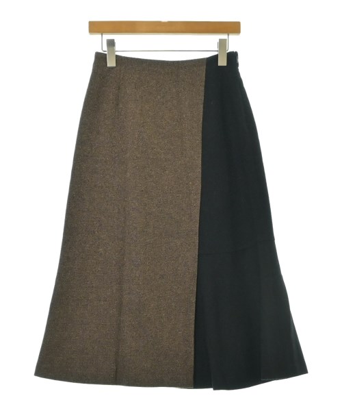 INDIVI(インディヴィ)ロング・マキシ丈スカート 茶 サイズ:38(M位)/2200646406183