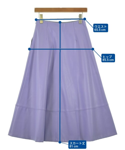 INDIVI（インディヴィ）ロング・マキシ丈スカート 紫 サイズ:38(M位) レディース/2200646406251