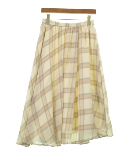 INDIVI(インディヴィ)ロング・マキシ丈スカート ベージュ サイズ:38(M位)/2200646406275