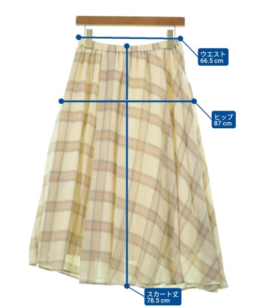 INDIVI（インディヴィ）ロング・マキシ丈スカート ベージュ サイズ:38(M位) レディース/2200646406275