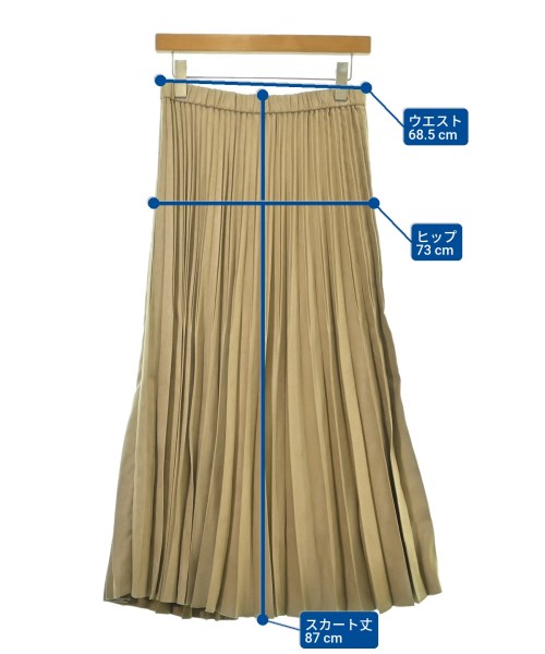 INDIVI（インディヴィ）ロング・マキシ丈スカート ベージュ サイズ:40(L位) レディース/2200650829015