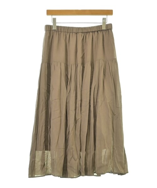 INDIVI（インディヴィ）ロング・マキシ丈スカート 茶 サイズ:11(L位) レディース/2200650829022