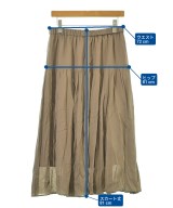 INDIVI（インディヴィ）ロング・マキシ丈スカート 茶 サイズ:11(L位) レディース/2200650829022