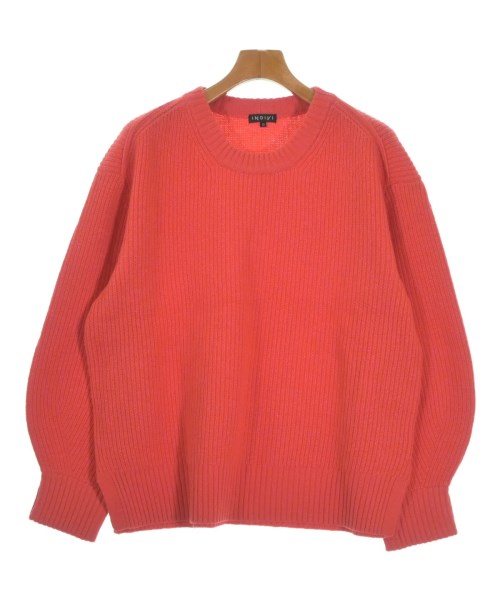 INDIVI(インディヴィ)ニット・セーター 赤 サイズ:15(XXL位)/2200653702025