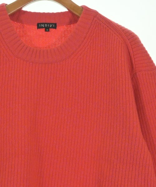INDIVI（インディヴィ）ニット・セーター 赤 サイズ:15(XXL位) レディース/2200653702025