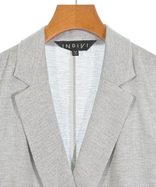 INDIVI（インディヴィ）テーラードジャケット グレー サイズ:38(M位) レディース/2200656673049
