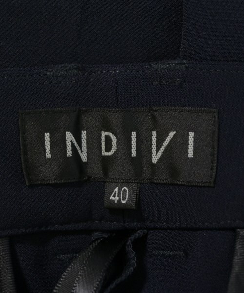 INDIVI（インディヴィ）スラックス 紺 サイズ:40(L位) レディース/2200656673056