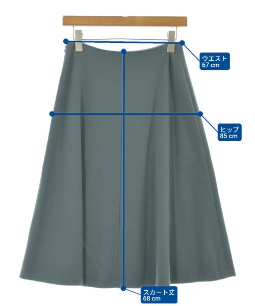 INDIVI（インディヴィ）ロング・マキシ丈スカート 緑 サイズ:38(M位) レディース/2200652217049