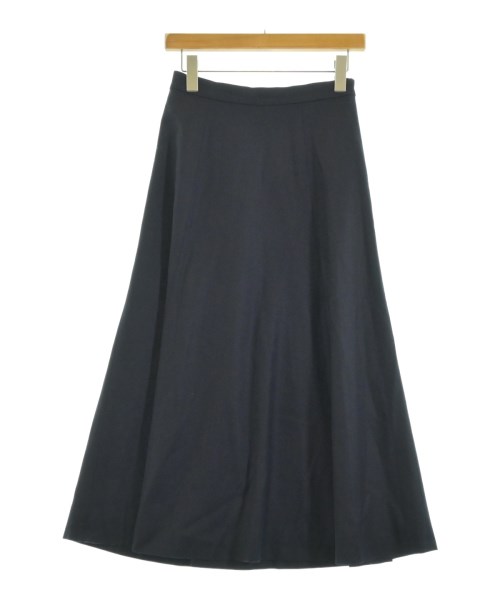 INDIVI(インディヴィ)ロング・マキシ丈スカート 紺 サイズ:38(M位)/2200654995082