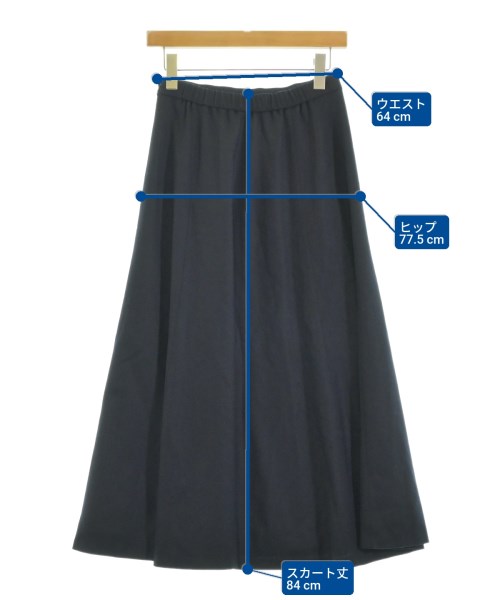 INDIVI（インディヴィ）ロング・マキシ丈スカート 紺 サイズ:38(M位) レディース/2200654995082
