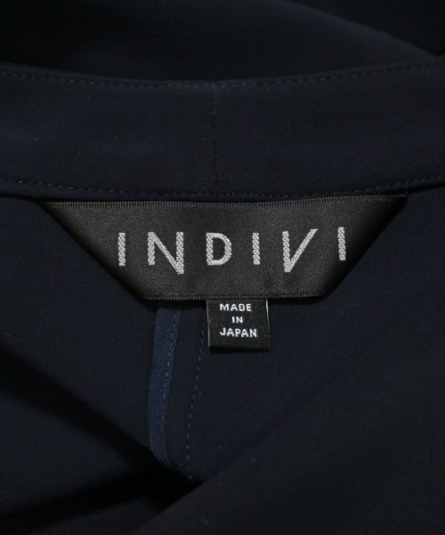 INDIVI（インディヴィ）ノーカラージャケット 紺 サイズ:38(M位) レディース/2200645140095