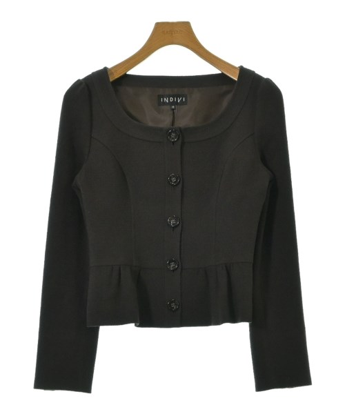 INDIVI(インディヴィ)カジュアルジャケット 茶 サイズ:38(M位)/2200658836220