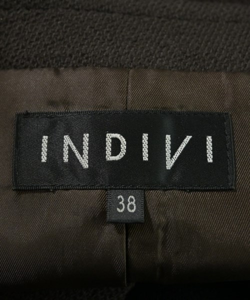INDIVI（インディヴィ）カジュアルジャケット 茶 サイズ:38(M位) レディース/2200658836220