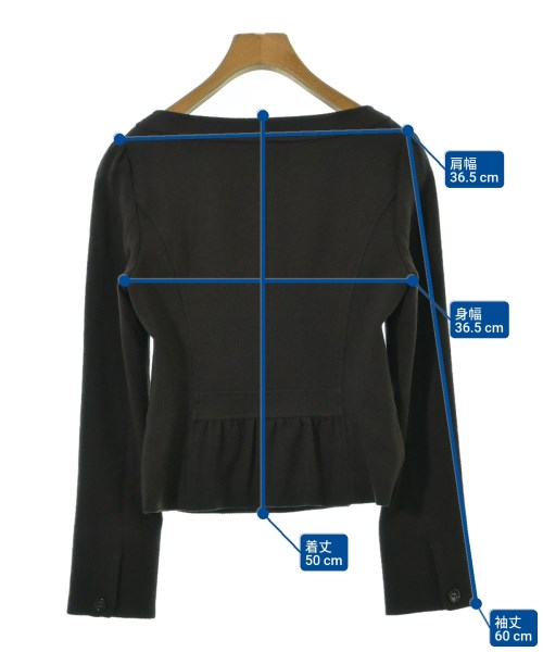 INDIVI（インディヴィ）カジュアルジャケット 茶 サイズ:38(M位) レディース/2200658836220