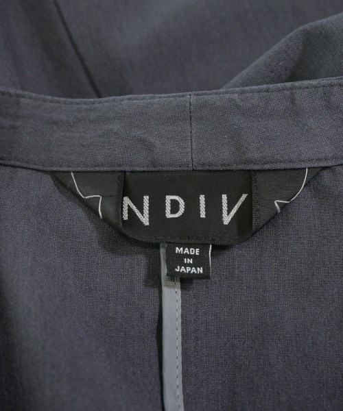 INDIVI（インディヴィ）ノーカラージャケット グレー サイズ:05(XXS位) レディース/2200656352043